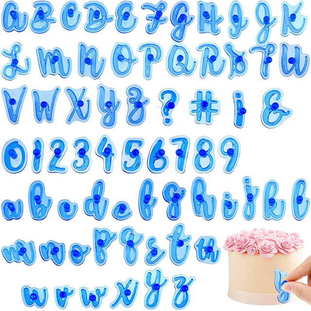 40 Pcs Alphabet Letter Number Fondant Cake Biscuit  Letter Cutters Cake  Decorating - Cake Tools - Aliexpress